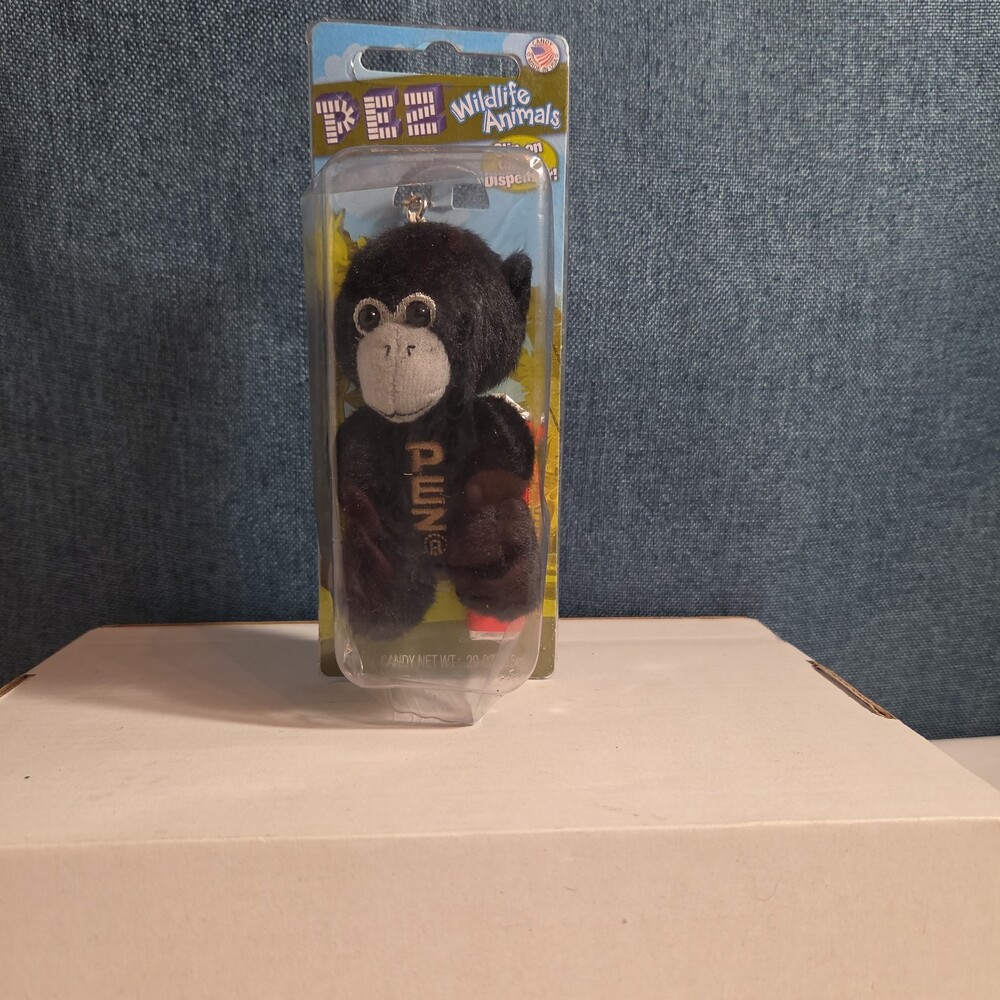 PEZ Wildlife Animals Plush Monkey Chimp Keychain Dispenser 2015 - Picture 10 of 16